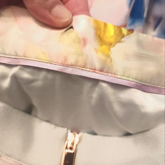 TED BAKER Hanging Gardens Floral Print Fit & Flare Full Skirt Size: 1 - Picture 15 of 15